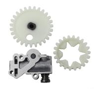 Solaughguy Engrenage à vis sans fin pour tronçonneuse, huileur de rechange pour modèles MS380 MS381 038 AV038, engrenage droit en métal et plastique durable avec débit d'huile amélioré,