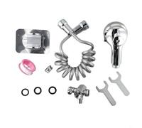 Solaughguy Ensemble d'extension de douche externe pour lavabo de salle de bain avec brosses en cuir chevelu douces et fermes, tuyau enroulable de 3 m, inverseur de robinet et support, compatible avec