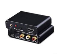 Solaughguy Extracteur audio pour téléviseurs HDMI ARC avec sorties optiques/coaxiales/3,5 mm/RCA, taux d'échantillonnage de 192 kHz, convertisseur audio numérique SPDIF 24 bits compatible avec les