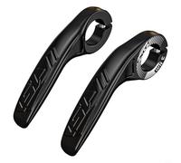 Solaughguy Extrémités de barre en fibre de carbone avec poignées en aluminium pour VTT et vélos de route, guidon ergonomique réglable multi-angle, longueur 118 mm, 22,2 mm (noir)