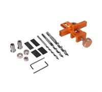 Solaughguy Gabarit d'installation de porte d'armoire pour armoires, outil de localisation réglable en alliage d'aluminium et acier inoxydable avec foret, 5,1 cm - Guide de poinçon et de levage pour (D