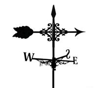 Solaughguy Girouette vintage en forme d'écureuil, indicateur de direction du vent en métal pour décoration de jardin extérieur, 13,78 x 10,63 cm, construction durable et vent précis (D)