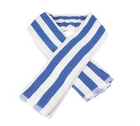 Solaughguy Housse de chaise longue élégante à rayures pour plage et piscine, surdimensionnée, 76,2 x 215,9 cm, pur coton avec rayures colorées en fil, s'adapte à la plupart des terrasses et extérieurs