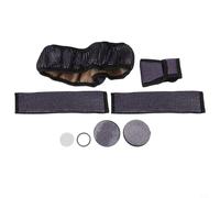 Solaughguy Housse de volant étincelante avec strass pour intérieur de voiture - Housses de levier de vitesse accentuées et de ceinture de sécurité, bouton pour anneau, dessous de verre (violet)