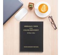 Solaughguy Ishihara Book 2025 Color Blindness Book 2025 Livre de 38 pièces pour le dépistage des couleurs optométrique, comprend des plaques pour détecter le rouge-vert et bleu-jaune