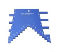Solaughguy Jauge de profondeur pour toupie et scie de table, outil de réglage de la profondeur en alliage d'aluminium avec marquages gravés, 110 x 110 mm pour installation d'atelier et