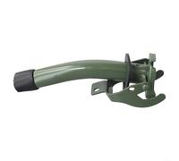 Solaughguy Jerrican en métal avec buse en caoutchouc pour conteneurs de carburant de 5 L, 10 L, 20 L, tube verseur en acier robuste pour motos et voitures, vert