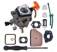 Solaughguy Kit carburateur pour FS90R, FS110R, FS130R - Comprend un outil de réglage du dégagement de soupape compatible avec les modèles FS100, KM130R, HT100, HT101 - Métal et