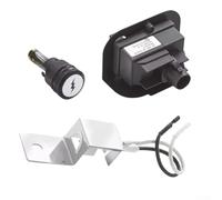 Solaughguy Kit d'allumage de rechange pour barbecue à gaz série Q1200/Q2200 - Électrode en céramique, allumeur à bouton-poussoir et câblage à 2 prises pour modèles 51010001-51210001, pièce