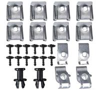 Solaughguy Kit de 26 clips de fixation sous le capot du moteur et vis - 26 pièces en métal et plastique - Compatibles avec A4 B8 2008-2017, A5 2008-201