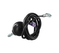 Solaughguy Kit de câble en acier pour système de câbles multi-gym, 1,4/1,8/2/2,5/longueurs, 5 mm de diamètre, capacité de charge de 100 kg, compatible avec Home Fitness (0,4 m)