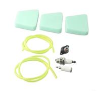 Solaughguy Kit de conduite de carburant pour tronçonneuse avec filtre à air pour ampoule d'amorçage Spark pour Poulan, McCulloch, Snapper, Partner pour Craftsman