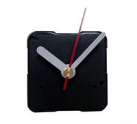 Solaughguy Kit de mouvement d'horloge à quartz silencieux avec long arbre pour réparation d'horloge murale, mécanisme de moteur fluorescent pour bois, métal, sans cadre (C)