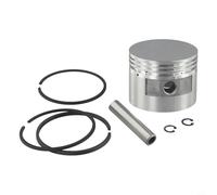 Solaughguy Kit de piston de rechange pour compresseur d'air avec segments de piston, goupille et circlip pour air - 7 pièces en 42/47/48/51/65 mm - métal, argent noir (80 mm)