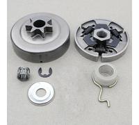 Solaughguy Kit de tambour d'embrayage droit pour tronçonneuses MS231, MS241, MS251 - Pas de 0,325 cm, 7 dents, comprend un assemblage d'embrayage, un roulement à aiguilles, une engrenage à vis sans