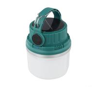 Solaughguy Lanterne solaire LED portable rechargeable et étanche pour camping, randonnée et situations - Contrôle de la luminosité à 4 niveaux (vert)