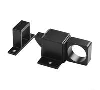 Solaughguy Loquet de porte à ressort automatique, pêne dormant de sécurité en alliage d'aluminium avec entretoises réglables pour portes à guillotine, serrure de rebond à fermeture automatique pour