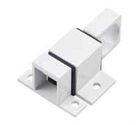 Solaughguy Loquet de porte à ressort automatique, pêne dormant de sécurité en alliage d'aluminium avec entretoises réglables pour portes à guillotine, serrure de rebond à fermeture automatique pour