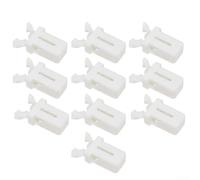 Solaughguy Lot de 10/20 loquets de rechange avec interrupteur autobloquant pour poubelle à couvercle tactile, fermeture de poubelle en plastique pour cuisine, voiture, boîte de rangement, blanc