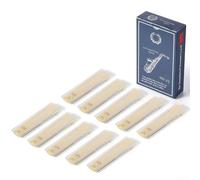Solaughguy Lot de 10 anches pour saxophone alto - Force de 1,0 à 3,5 - Naturellement séchées à l'air libre pour bois avec étuis individuels en plastique pour un son stable et une excellente réponse