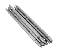 Solaughguy Lot de 10 embouts de tournevis magnétiques en alliage d'acier avec PH2 pour Phillips et fente plate de 6 mm, double tête pour perceuses électriques, compatibles avec tige hexagonale (150 mm