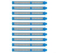 Solaughguy Lot de 10 filtres Airless pour machine à pulvériser Graco SG2/SG3, 390/395/490/495 - Maille d'acier inoxydable 100 mailles avec boîtier en plastique, 110 x 11 mm