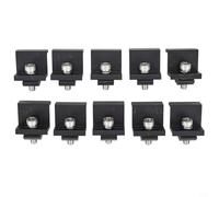 Solaughguy Lot de 10 pinces de montage réglables pour panneaux solaires de 30 mm et 35 mm, alliage d'aluminium AL6005 pour T5 avec vis M8 x 25 en acier inoxydable, noir Oxidati (10 pinces d'extrémité