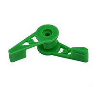 Solaughguy Lot de 10 pinces réglables à 360 degrés pour un soutien d'entraînement à faible stress, plieuse en plastique réutilisable avec rainure profonde, 3,2 x 1,9 cm, vert