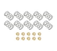 Solaughguy Lot de 10 ressorts de tête de rechange pour débroussailleuse EGO 15 avec écrous, compatibles avec les modèles ST1510T ST1500SF, construction en métal durable