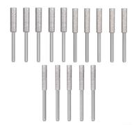 Solaughguy Lot de 15 tiges d'affûtage diamant pour tronçonneuse - Haute dureté - Tailles 4,0 mm, 4,8 mm et 5,5 mm - Pour mini lame de tronçonneuse portable