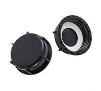 Solaughguy Lot de 2 bouchons S100 x 8 pour réservoir IBC pour le stockage de l'eau et les barils de pluie, couvercle en polypropylène noir pour raccords d'adaptateur de tuyau d'arrosage, compatible