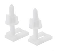 Solaughguy Lot de 2 boulons de charnière de toilette - Vis de rechange - Outil de réparation pour siège de toilette - Caoutchouc noir et bleu - Style A/B/C/D (D)