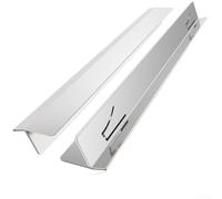 Solaughguy Lot de 2 cache-plaques de cuisson en acier inoxydable pour tables de cuisson et comptoirs - Réglable de 350 mm - Protection de remplissage en forme de T - Résistant à la rouille et (argenté