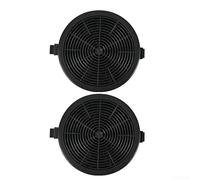Solaughguy Lot de 2 filtres à charbon actif pour hottes de cuisine, absorbeur de charbon de rechange, 113 x 19 mm, noir, compatible avec sous-armoire standard et