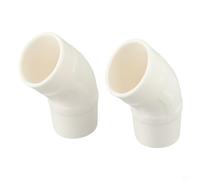 Solaughguy Lot de 2 nettoyeurs de piscine coudés à 45 degrés pour W70244 Kit de remplacement compatible avec Zodiac pour Baracuda, raccord en PVC blanc pour réparation d'aspirateur de piscine, 10 x 8