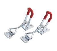 Solaughguy Lot de 2 pinces à bascule industrielles GH-4001 réglables pour tôle et circuits imprimés, soudage avec poignée en plastique, argenté