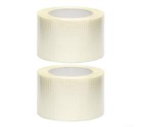 Solaughguy Lot de 2 rubans adhésifs de réparation robustes pour auvent de camping-car, tente, bâche de bateau - Patch en polyéthylène imperméable et résistant aux intempéries avec fibre de verre (8 cm