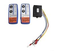 Solaughguy Lot de 2 télécommandes de treuil sans fil 12 V avec portée de 45,7 m et récepteur étanche pour Badlands et autres treuils jusqu'à 7,7 kg