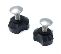 Solaughguy Lot de 2 vis de plaque arrière pour plongée sous-marine, boulons à tête plate 5/16-30 pour réparation d'aile BC, fixations noires en acier plastique avec 32 mm de diamètre, pour un