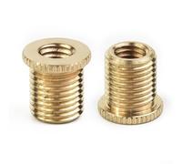 Solaughguy Lot de 3 adaptateurs de filetage pour pommeau de levier de vitesse, construction durable en alliage d'aluminium, comprend des tailles de filetage M10 x 1,25, M10 x 1,5 et M8 x 1,25, Fit Co