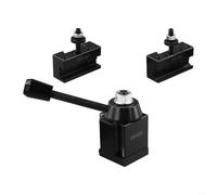 Solaughguy Lot de 3 supports à outils de type cale, ensemble de poteaux à changement rapide, ensemble de poteaux en alliage d'aluminium à changement rapide, pour coupe cylindrique tournante