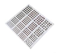 Solaughguy Lot de 336 yeux de poisson 4D pour attacher des mouches, yeux réalistes de 3 mm/4 mm/5 mm/6 mm, 4 couleurs mélangées pour la fabrication de leurres, compatibles