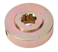 Solaughguy Lot de 4 adaptateurs métalliques pour tête de débroussailleuse de rechange - Compatible avec les débroussailleuses CG430/CG520/CG260/CG330, trou de contre-écrou de 8 mm, fixation 47 mm/45