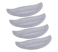 Solaughguy Lot de 4 chiffons de rechange en microfibre pour aspirateurs Roborock Q10 S5, Q10 S5+, Q10 VF, Q10V, Q10V+, robustes et lavables pour poils d'animaux et durs