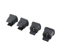 Solaughguy Lot de 4 patins de levage rotatifs à 360° avec roulettes pivotantes pour une mobilité facile, largeur réglable jusqu'à 40 mm, construction en alliage de zinc et plastique, compatibles (gris