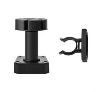 Solaughguy Lot de 4 pieds d'armoire réglables en polypropylène noir pour cuisine, salle de bain et meubles - Hauteur réglable de 105 à 150 mm ou 120 à 180 mm avec clip de verrouillage - Compatible