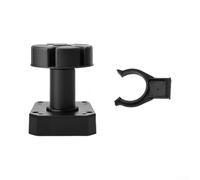 Solaughguy Lot de 4 pieds d'armoire réglables en polypropylène noir pour cuisine, salle de bain et meubles - Hauteur réglable de 105 à 150 mm ou 120 à 180 mm avec clip de verrouillage - Compatible