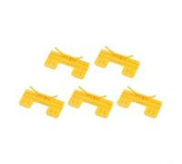 Solaughguy Lot de 5 clips de garniture de plaque de pare-brise extérieur de voiture, fixations durables en plastique jaune compatibles avec les modèles Accord Pièces de rechange résistantes aux