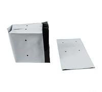 Solaughguy Lot de 50 sacs de plantation noirs et blancs pour la croissance des légumes - Pots de culture en polyéthylène sans sol avec design réfléchissant la lumière, drainage pré-perforé (8 L)