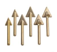 Solaughguy Lot de 6 pointes de fer à souder pour soudure en plastique de 80 W, pointe de rechange compatible avec les outils de réparation de pare-chocs TPO PP TE0, élément chauffant en acier